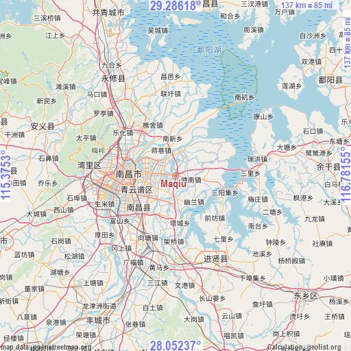 Maqiu on map