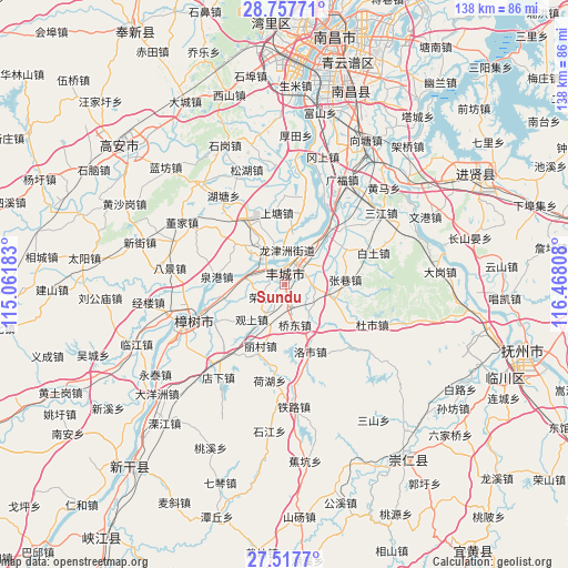 Sundu on map