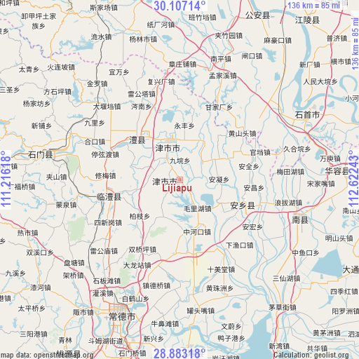 Lijiapu on map