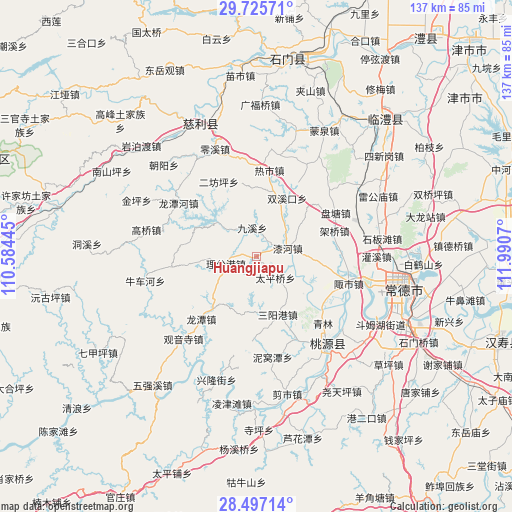 Huangjiapu on map