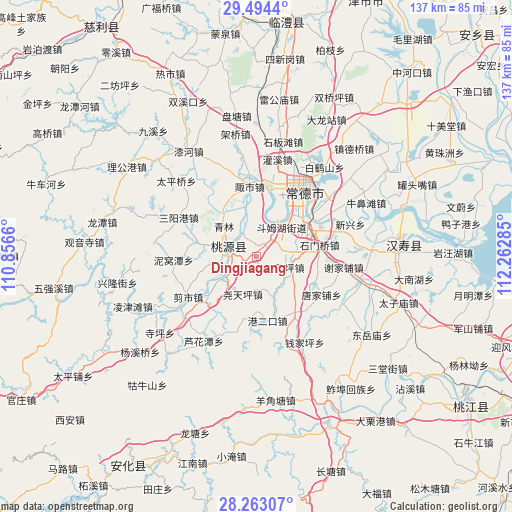 Dingjiagang on map