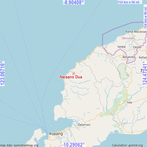 Naisano Dua on map