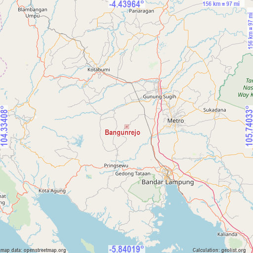 Bangunrejo on map