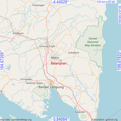 Batanghari on map