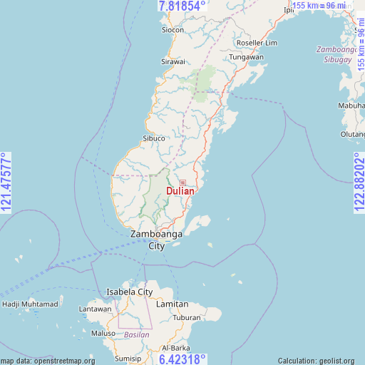 Dulian on map