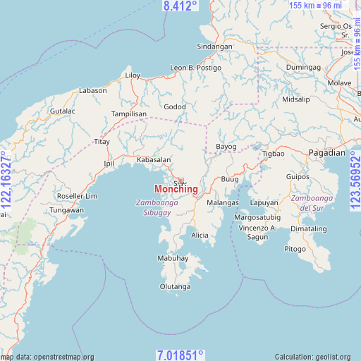Monching on map