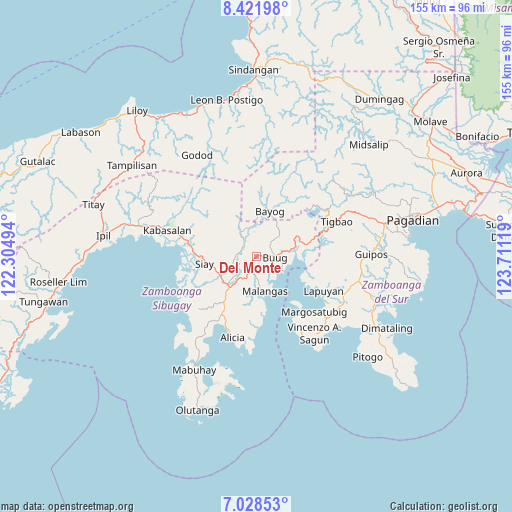 Del Monte on map