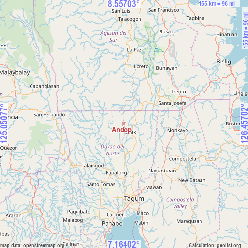 Andop on map