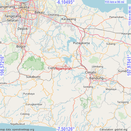 Ngamprah on map