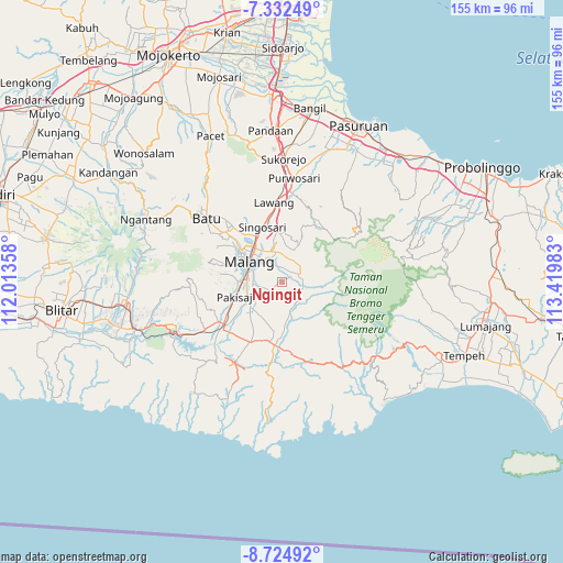 Ngingit on map