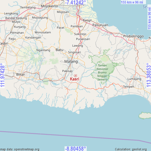 Kasri on map
