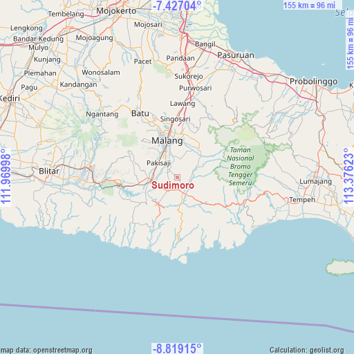 Sudimoro on map
