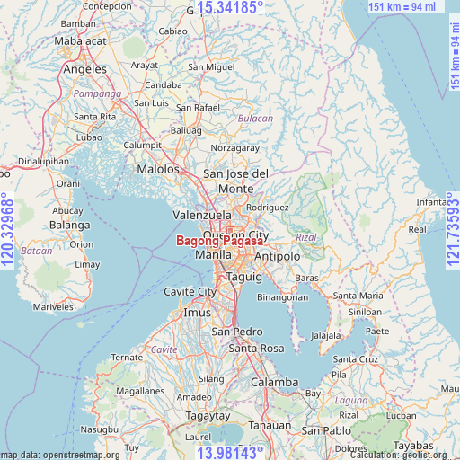 Bagong Pagasa on map