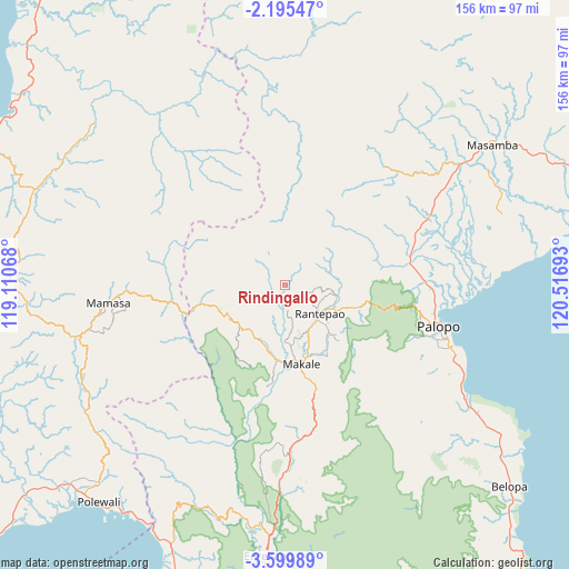 Rindingallo on map