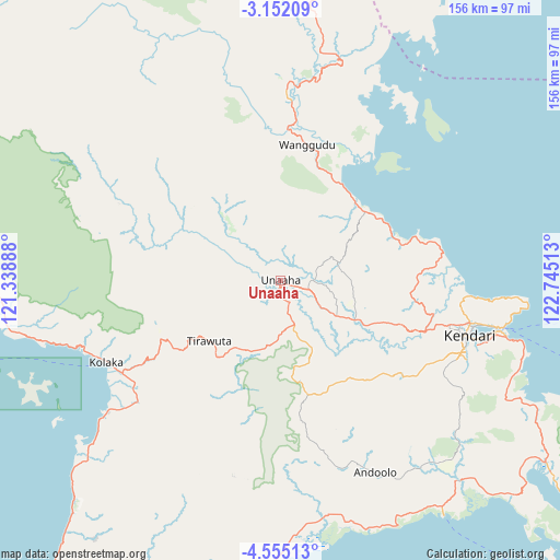 Unaaha on map