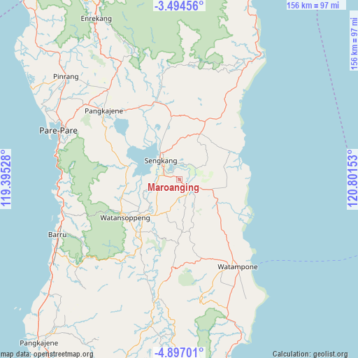 Maroanging on map