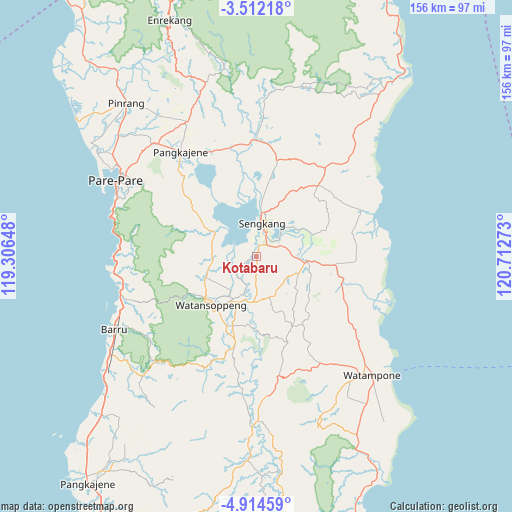 Kotabaru on map