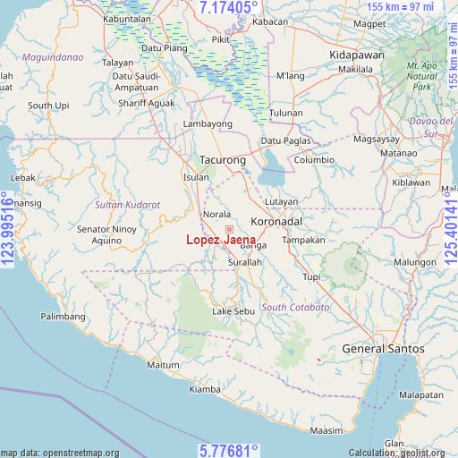 Lopez Jaena on map