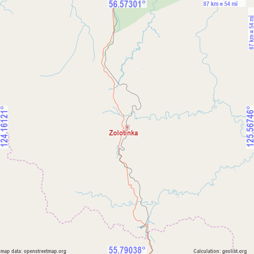 Zolotinka on map