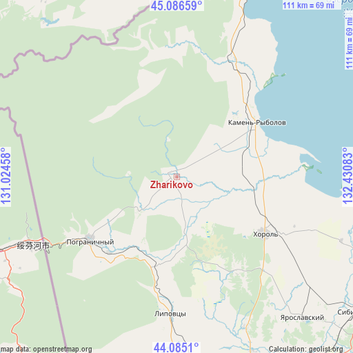 Zharikovo on map
