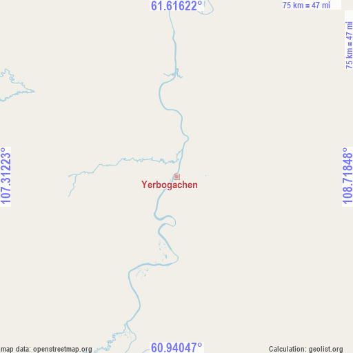 Yerbogachen on map
