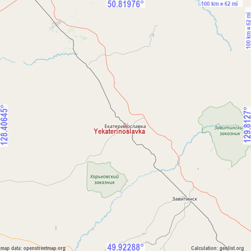 Yekaterinoslavka on map