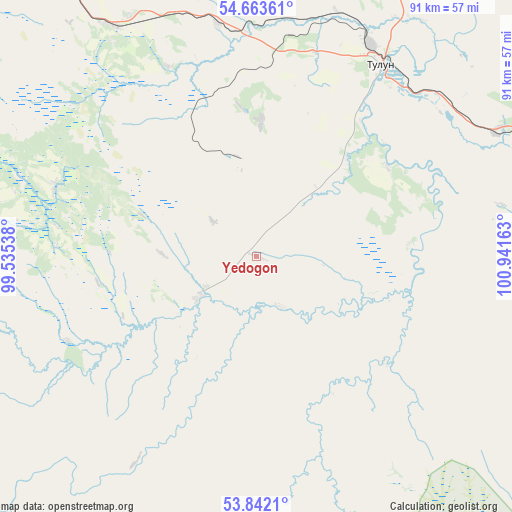 Yedogon on map