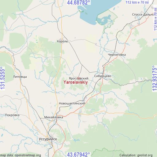 Yaroslavskiy on map