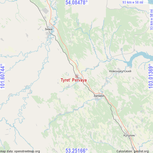 Tyret’ Pervaya on map