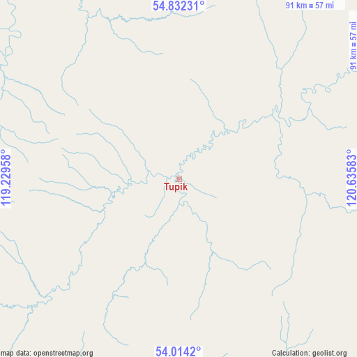 Tupik on map