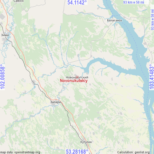 Novonukutskiy on map
