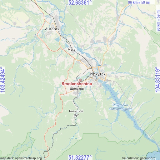 Smolenshchina on map
