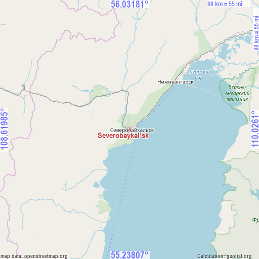Severobaykal’sk on map