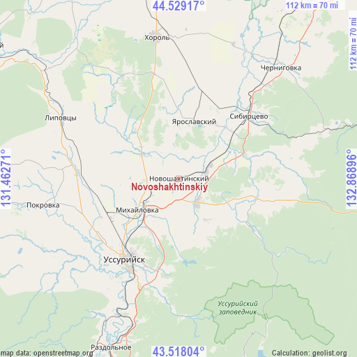 Novoshakhtinskiy on map