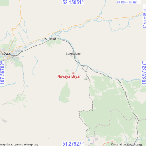 Novaya Bryan’ on map