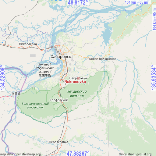 Nekrasovka on map