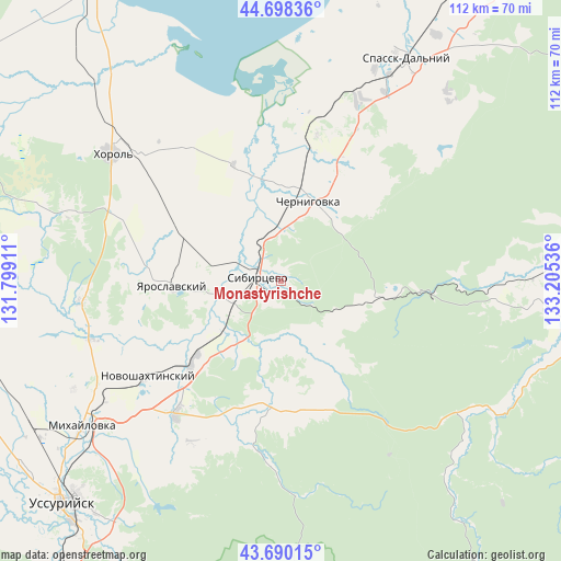 Monastyrishche on map