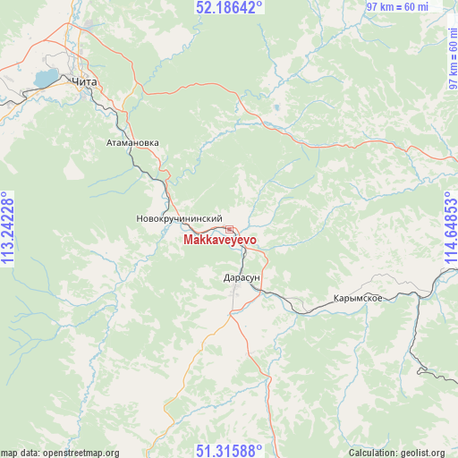 Makkaveyevo on map