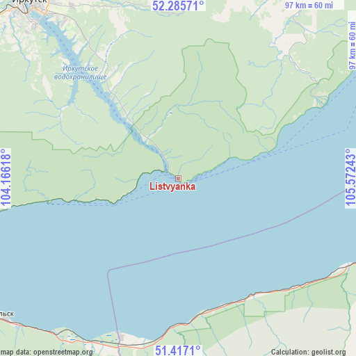 Listvyanka on map