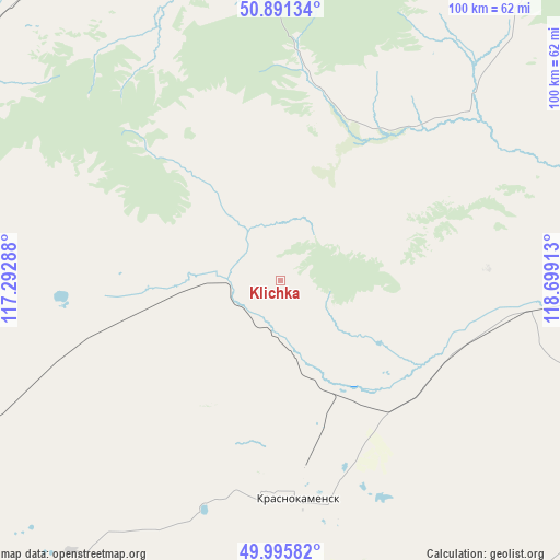 Klichka on map