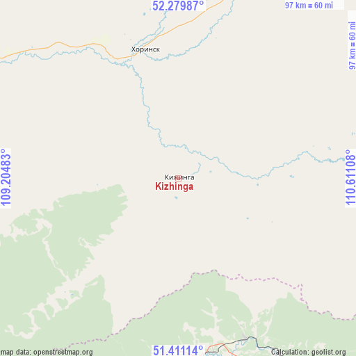 Kizhinga on map