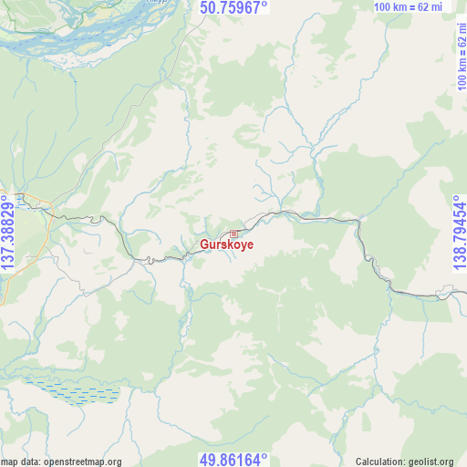Gurskoye on map