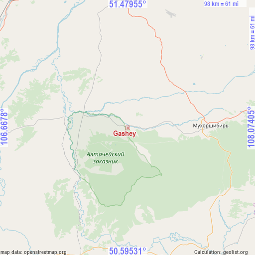 Gashey on map