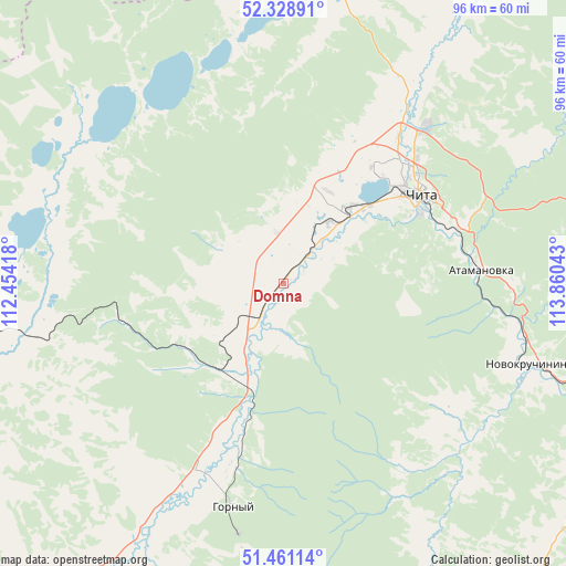 Domna on map