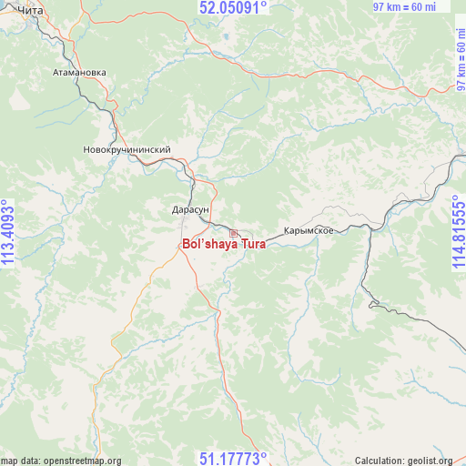 Bol’shaya Tura on map