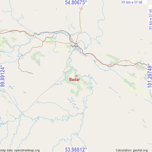 Badar on map