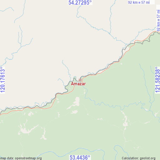 Amazar on map