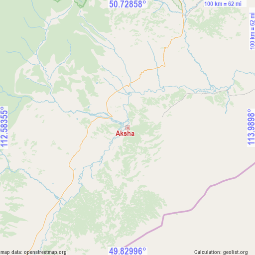 Aksha on map