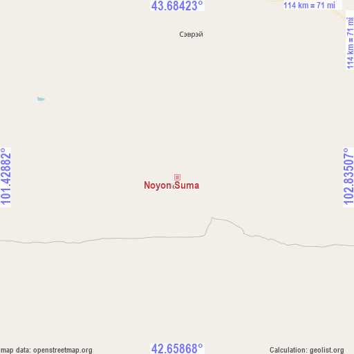 Noyon Suma on map