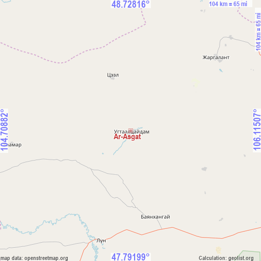 Ar-Asgat on map